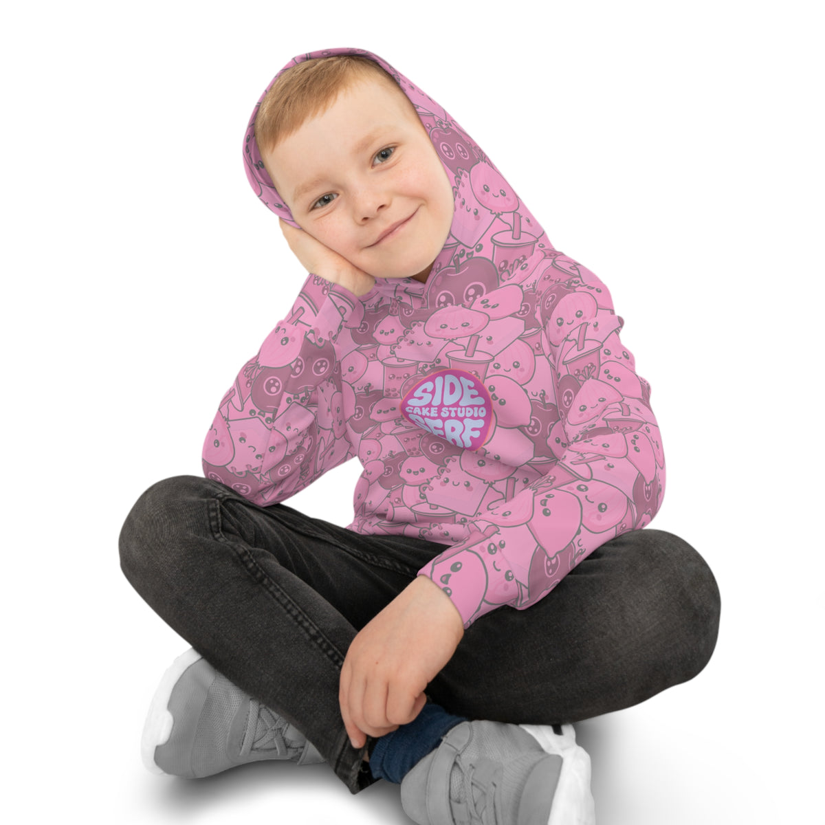 Pink Kid's Camo Hoodie