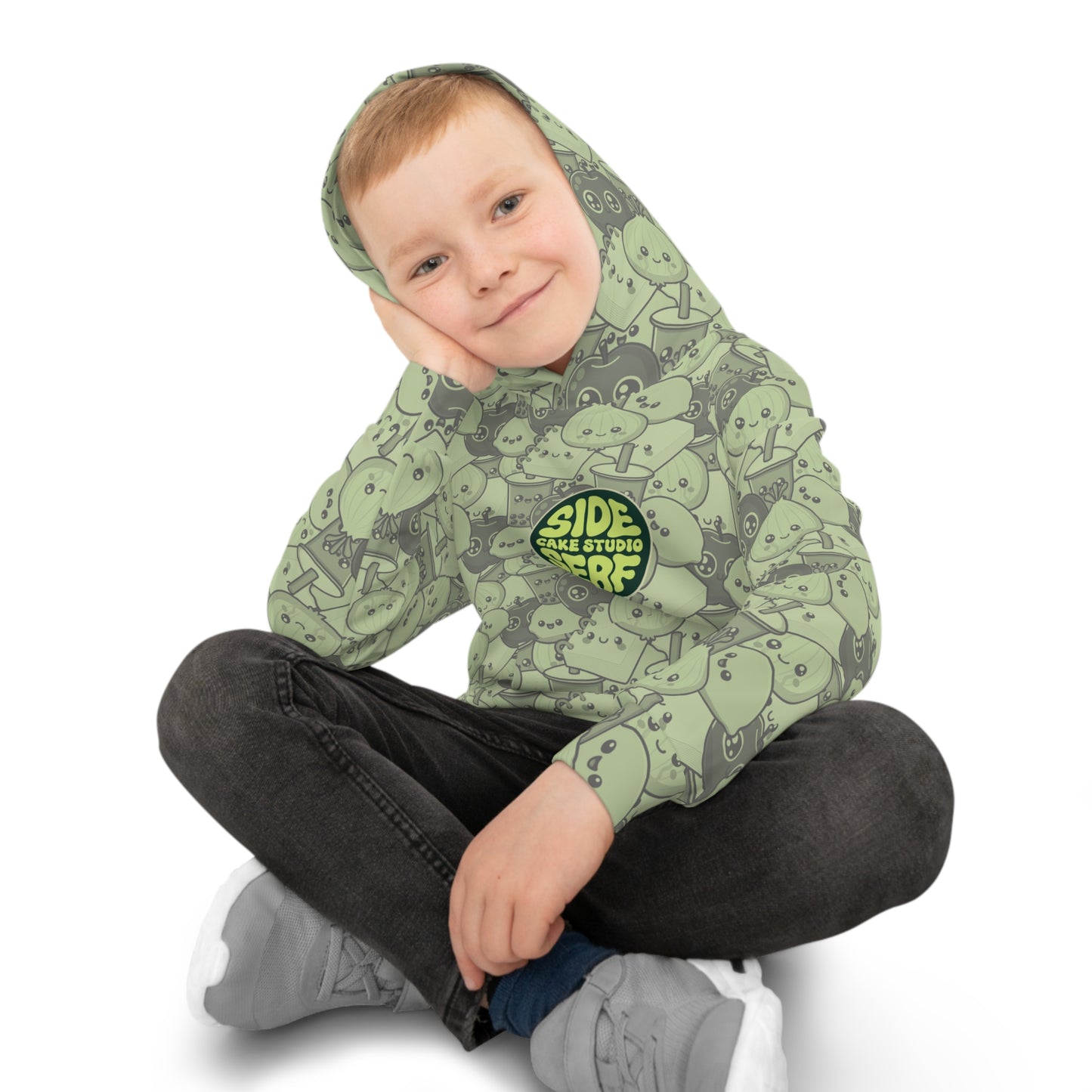 Green Kid's Camo Hoodie