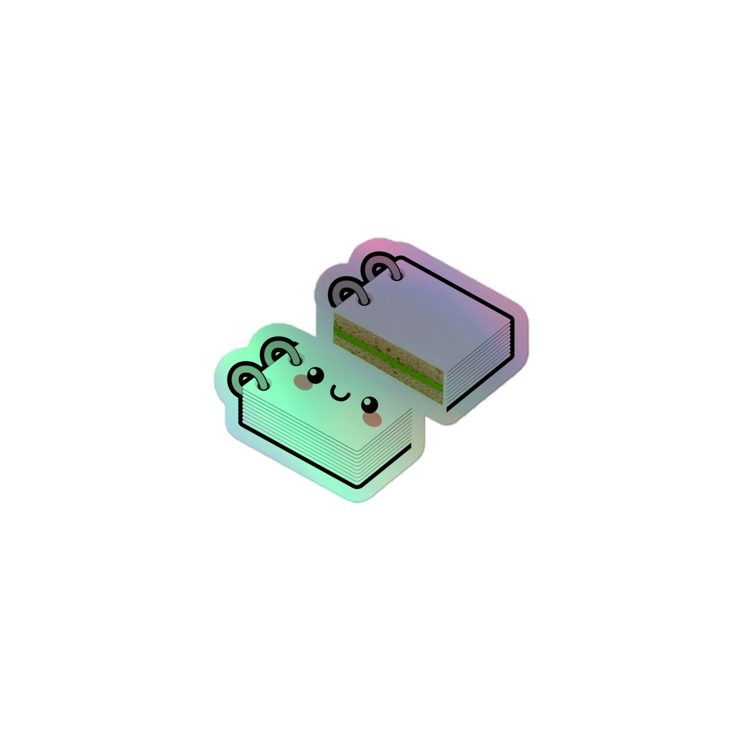 Paige the Notebook Holographic sticker