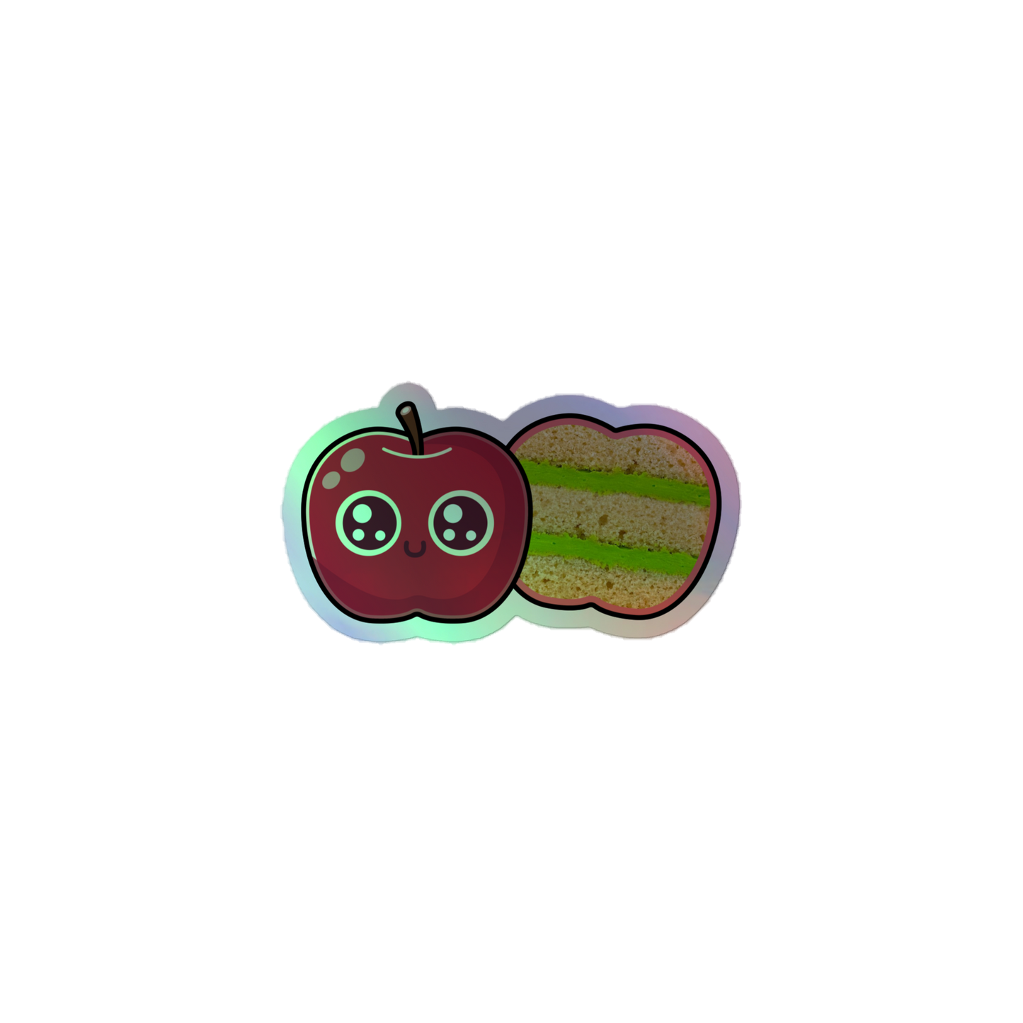 Corey the Apple Holographic sticker
