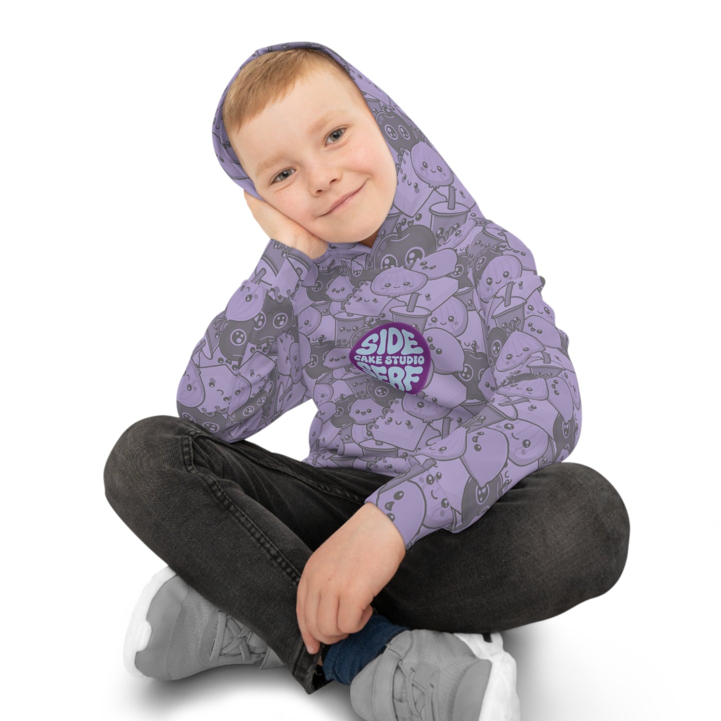 Purple Kid's Camo Hoodie