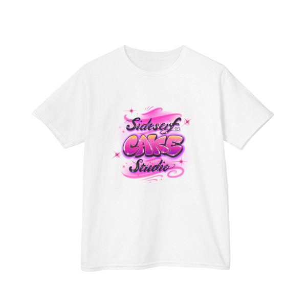 【S/E/O】 seoheads HEART AIRBRUSH T-SHIRT PINK Airbrush Heart w/ Two Colors Shirt Design – Airbrush Brothers