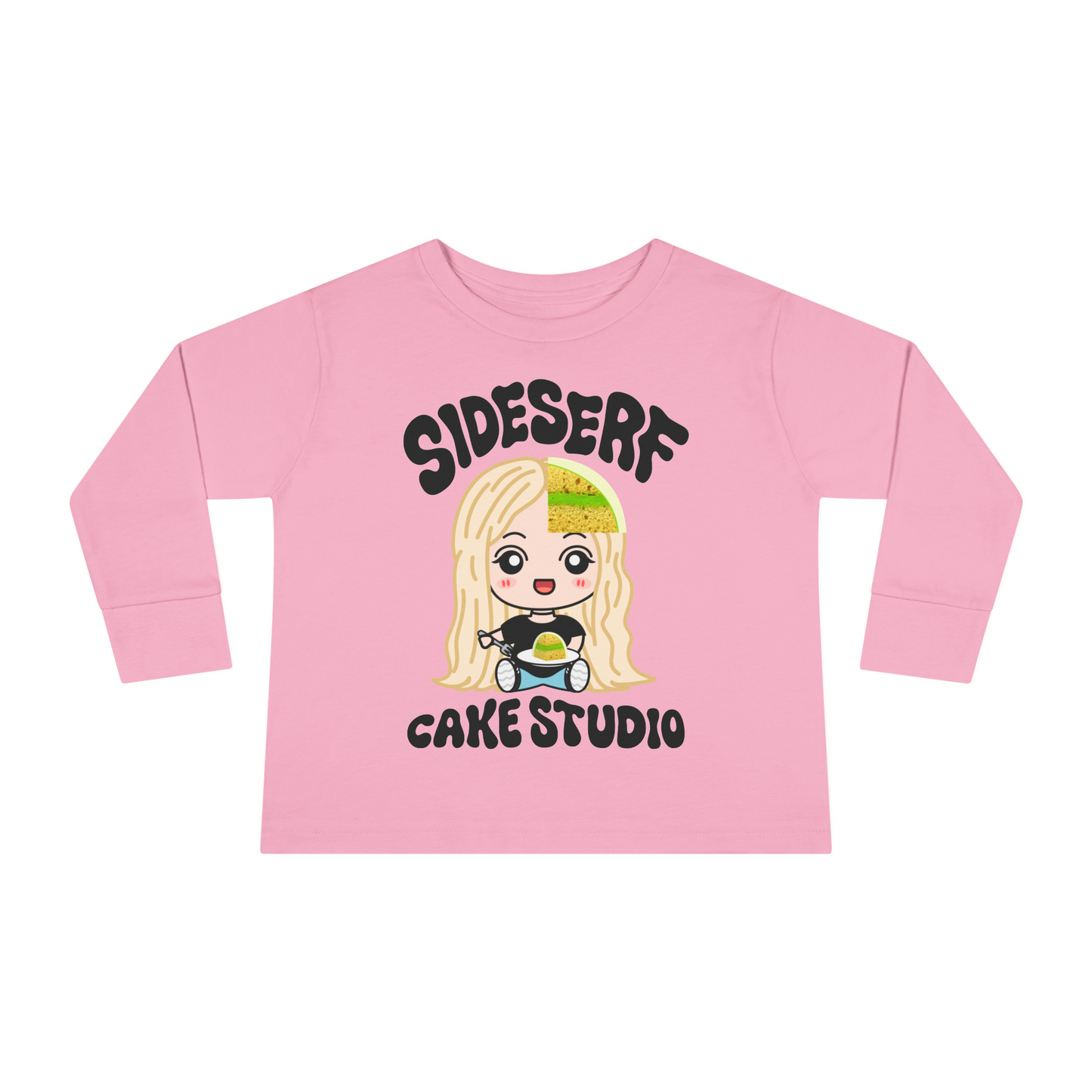 Sideserf Cakes Toddler Long Sleeve Tee