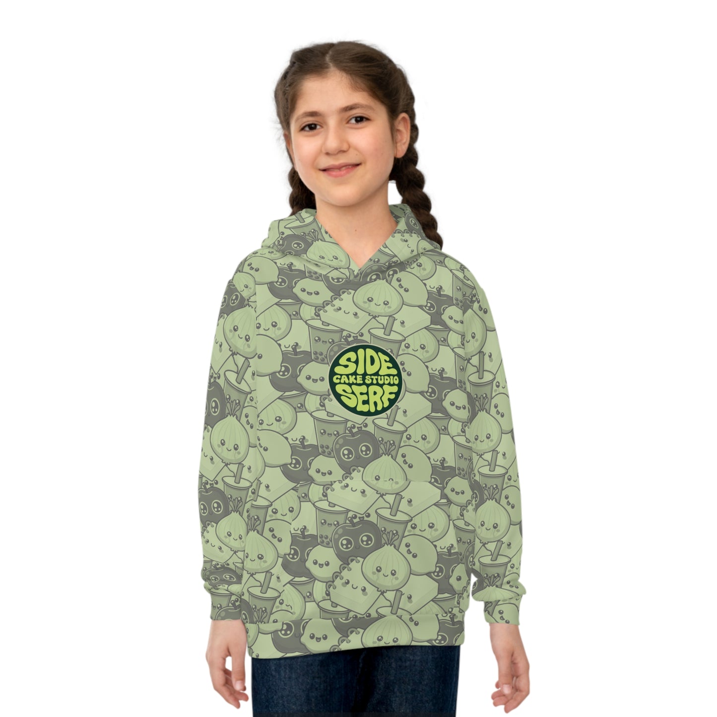 Green Kid's Camo Hoodie