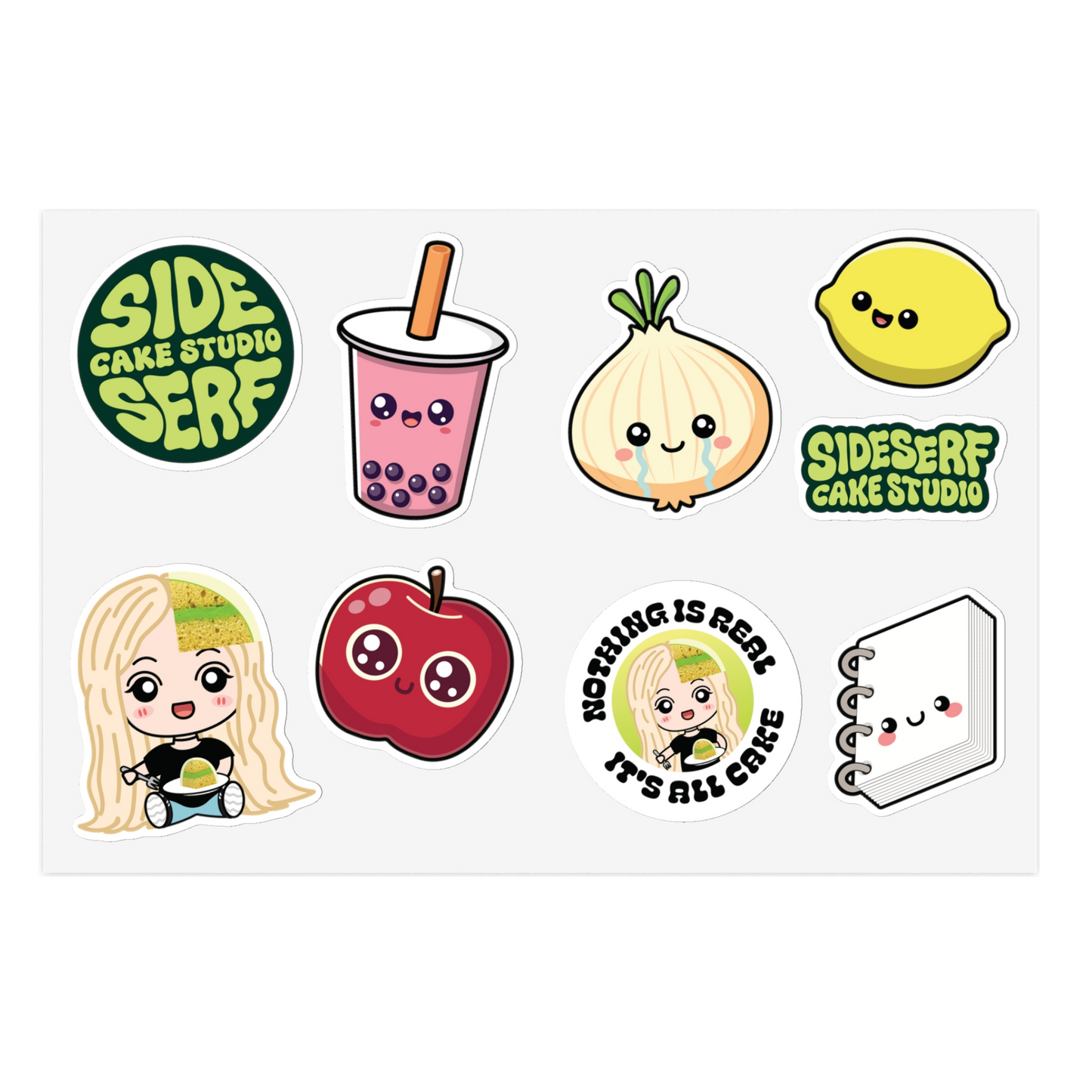 Sideserf Cakes Sticker Sheets