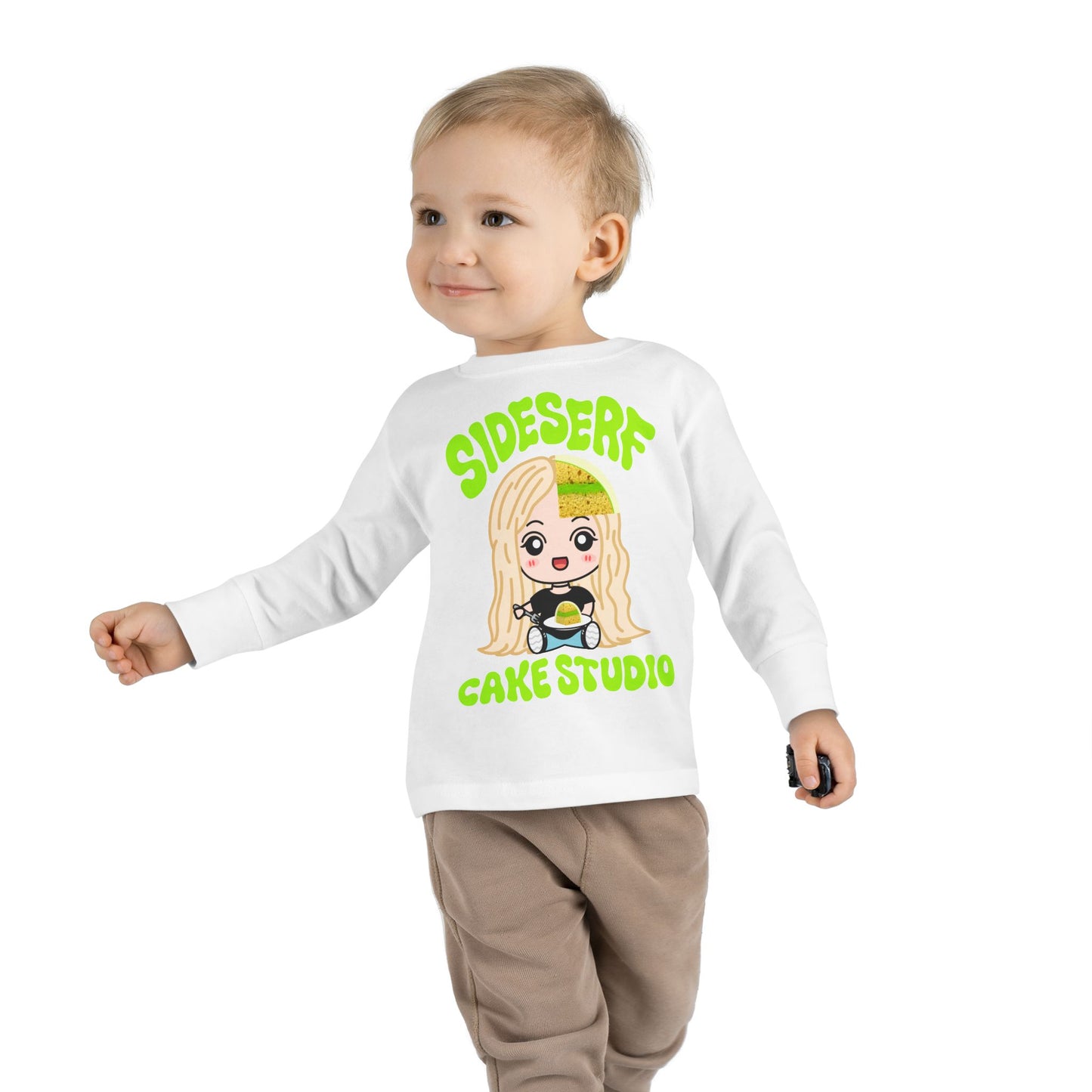 Sideserf Cakes Toddler Long Sleeve Tee