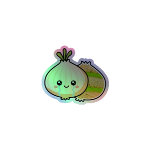 Layery the Onion Holographic sticker